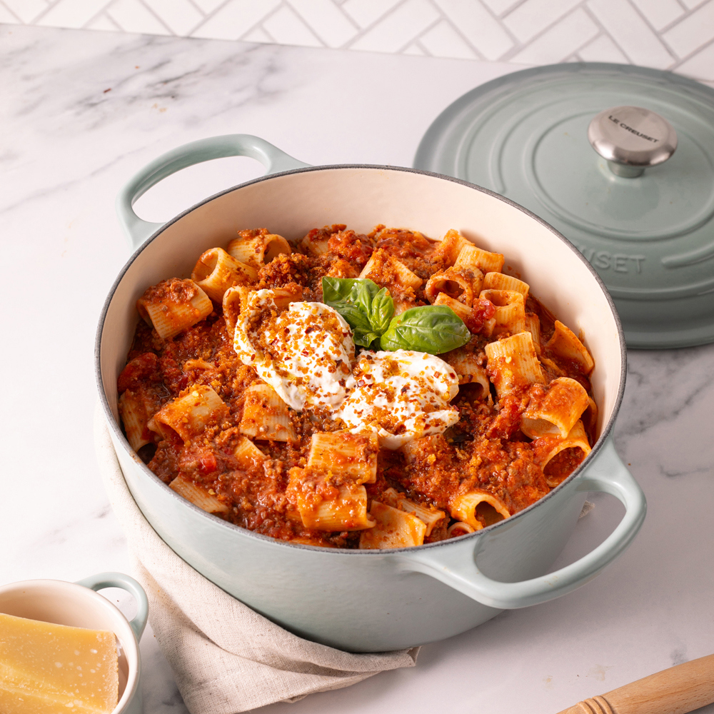 Le Creuset Signature Sea Salt Cast Iron Round Casserole 24cm